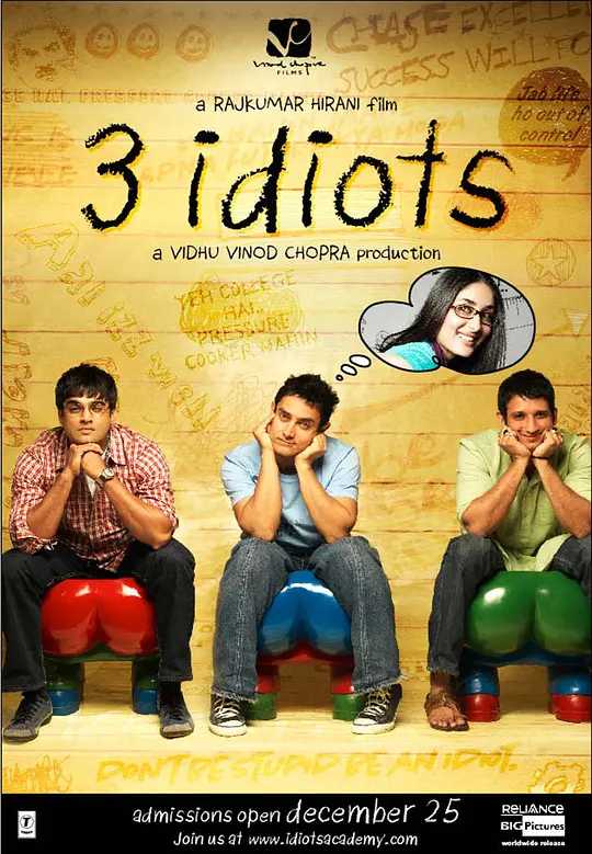 三傻大闹宝莱坞 3 Idiots (2009)【1080P】中英双字