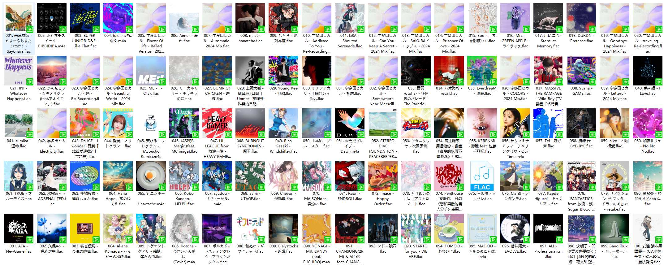 【无损FLAC格式】KKBOX日语新歌日榜 (20240421)